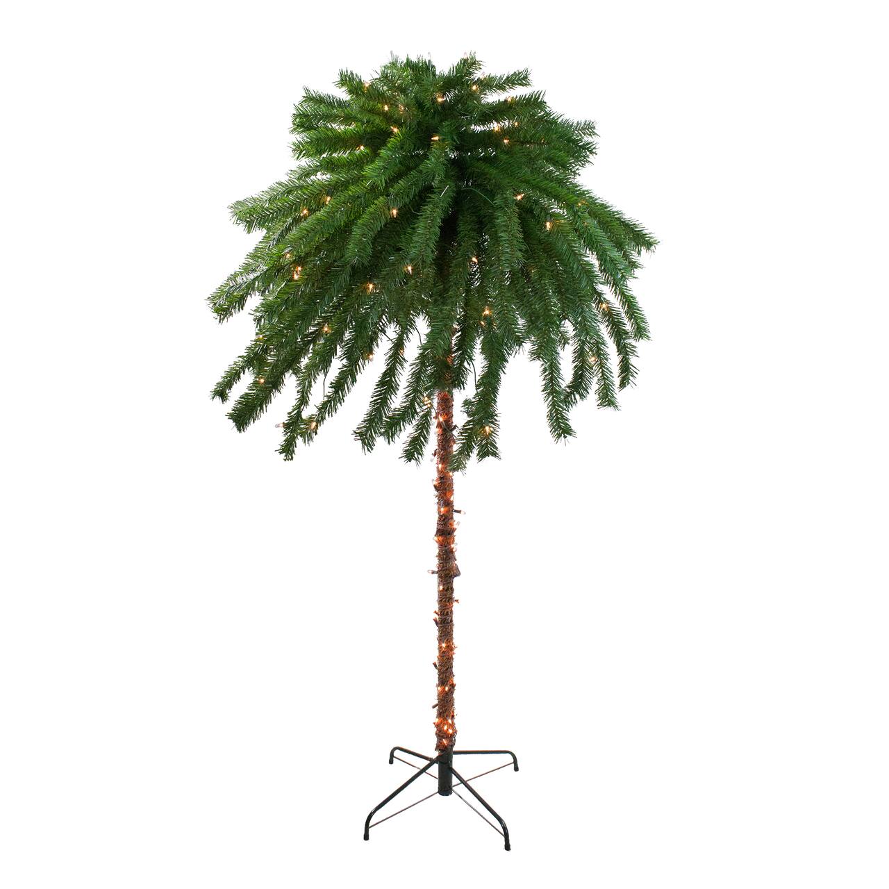 4ft. Pre-Lit Artificial Tropical Outdoor Palm Tree